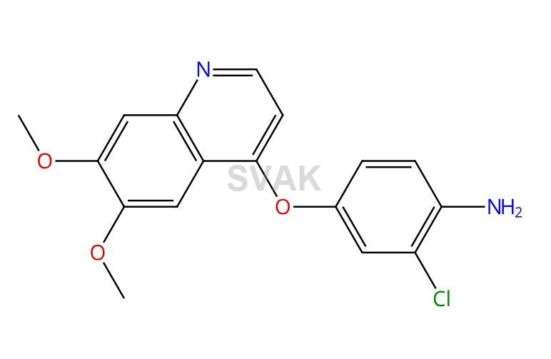 2-Chloro-4-((6,7-dimethoxyquinolin-4-yl)oxy)aniline | Cas no