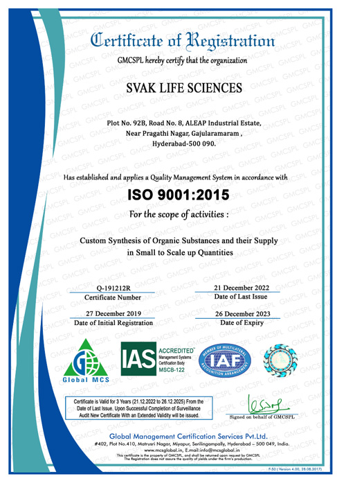 Quality Management System in Accordance-Svak life sciences